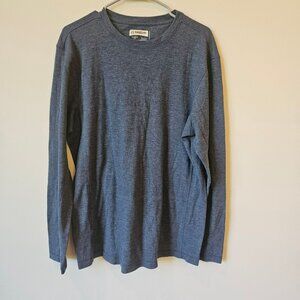 Magellan Outdoors Classic Fit Long Sleeve Blue waffle knit Shirt L base layer